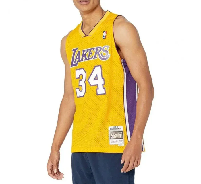 Mitchell & Ness Los Angeles Lakers NBA Swingman Home Jersey Lakers 99 Shaquille O`Neal SMJYGS18179-LALLTGD99SON pánské dresy Mitchell & Ness Los Angeles Lakers NBA Swingman Home Jersey Lakers 99 Shaquille O`Neal SMJYGS18179-LALLTGD99SON pánské dresy