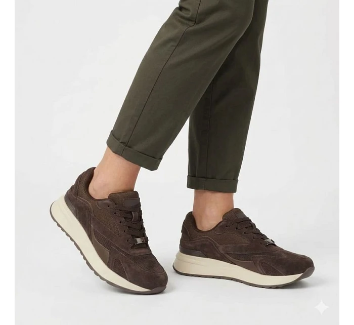 Filippo hnědé semišové kožené polobotky DP7728/26 Filippo hnědé semišové kožené polobotky DP7728/26