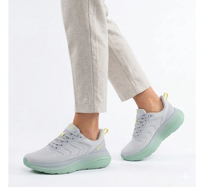 Dámská šedá sportovní obuv na platformě Big Star TT274048