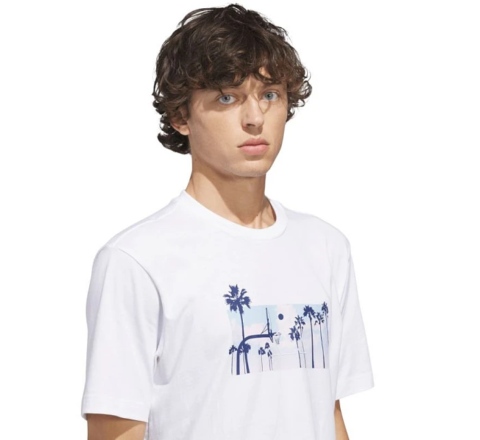 Pánské tričko adidas Summer Sunset Graphic white JZ7544 pánské