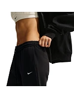 Dámské kalhoty Studio Fleece Medium černé, 001 model 22323626 - NIKE
