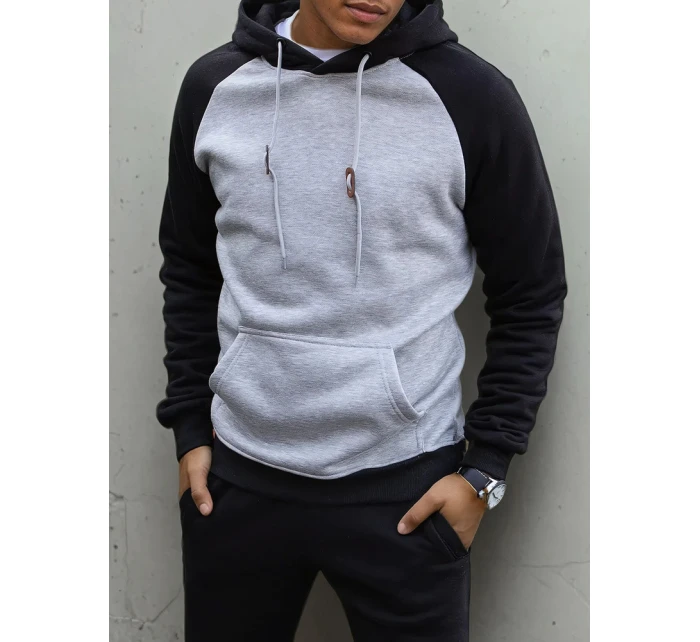 Pánská světle šedá mikina model 21966968 - Dstreet
