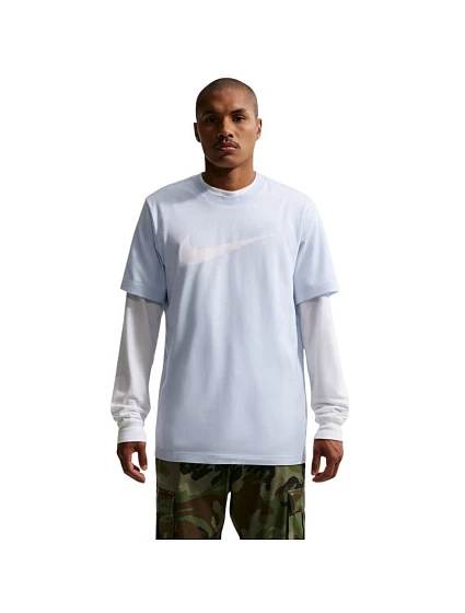Pánské tričko Nike Nsw Tee Icon Swoosh modré DC5094 408 pánské Pánské tričko Nike Nsw Tee Icon Swoosh modré DC5094 408 pánské