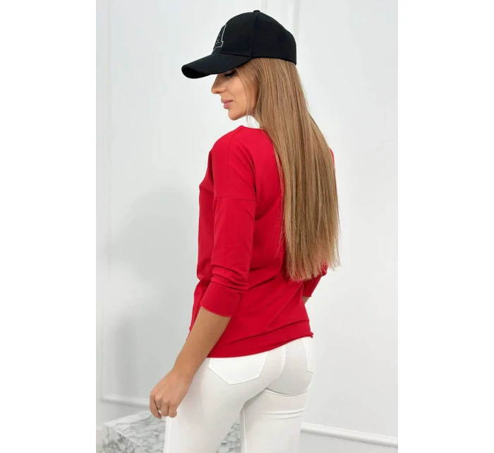 Halenka ležérní červená Halenka ležérní červená