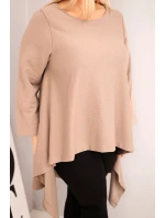 Dámská tunika Plus Size bavlněná s asymetrickým střihem fango