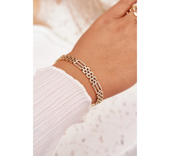 Dámský náramek ze chirurgické oceli s model 21776907 zlatý - Boto Dámský náramek ze chirurgické oceli s model 21776907 zlatý - Boto