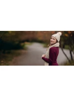 Dámský set šály a čepice Vuch Sheron Set Beige