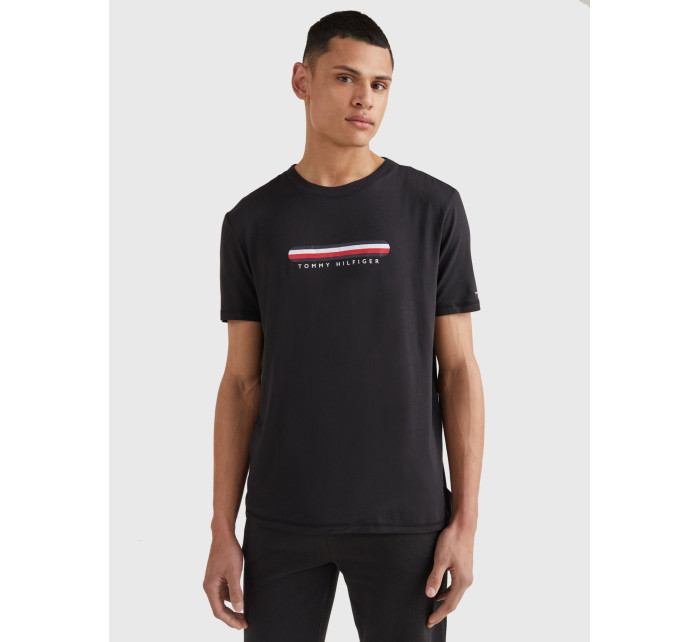 Pánské tričko SEACELL™ LOGO CREW NECK T-SHIRT UM0UM02348BDS černá - Tommy Hilfiger