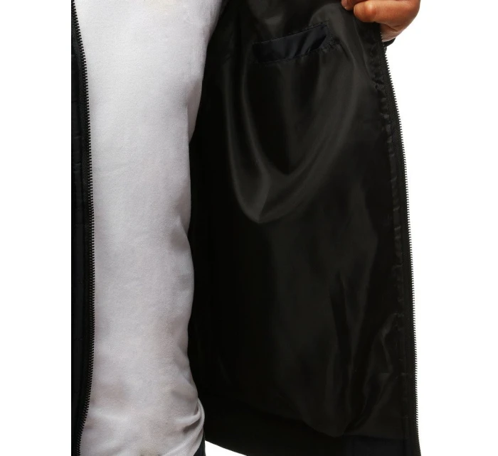 Pánská přechodná prošívaná bunda černá TX3270 Pánská přechodná prošívaná bunda černá TX3270