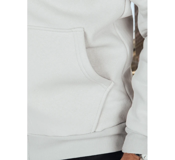 Pánská mikina na zip se stojáčkem světle šedá FashionStreet BX5874