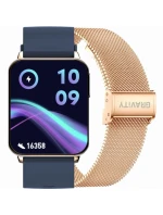 Chytré hodinky Gravity Pink Gold Navy Blue 2 Stripes GT17-2 Chytré hodinky Gravity Pink Gold Navy Blue 2 Stripes GT17-2