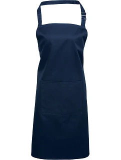 Premier PR 154 Zástěra s laclem a kapsou na břiše "Colours" 39.0154 navy