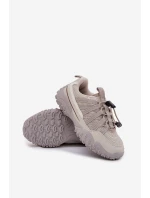 Dětské tenisky se stahováním světle béžové Nanelita