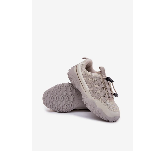 Dětské tenisky se stahováním světle béžové Nanelita