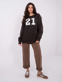 WT BL mikina A1063.64 tmavě hnědá