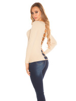 Sexy KouCla sweater with pearls