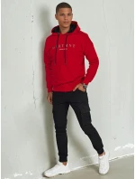 Pánská mikina s potiskem červená Dstreet model 21975988 - FashionStreet Pánská mikina s potiskem červená Dstreet model 21975988 - FashionStreet