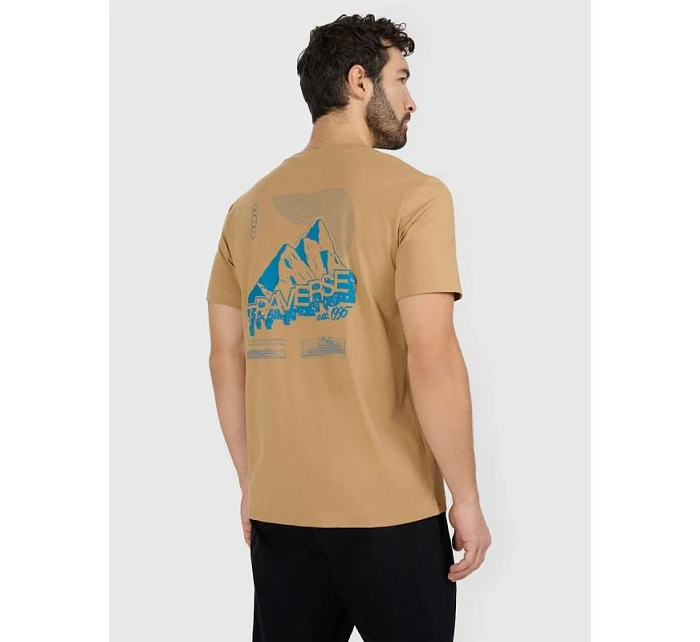 Pánské tričko s potiskem 4F 4FRAW25TTSHM3377-83S pánské