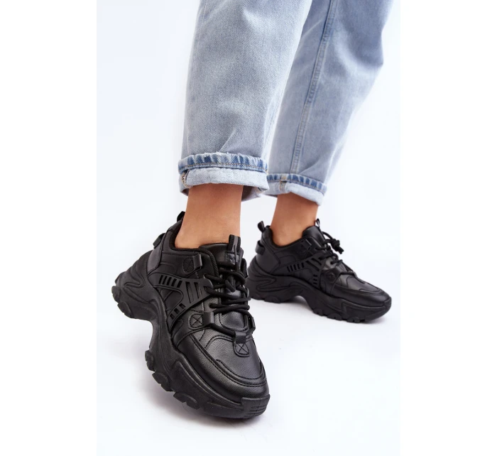 Dámské Sportovní Boty Sneakersy Masivní Černé model 21633103 - EVENTO