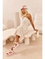 Dámské sandály na platformě Big Star model 21652637 růžové - Big Star Shoes Dámské sandály na platformě Big Star model 21652637 růžové - Big Star Shoes