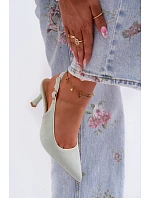 Dámské sandály na podpatku s lemovkou Mentha Relmira