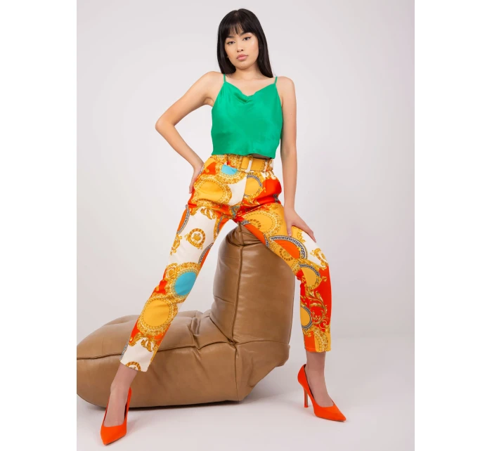 Kalhoty DHJ SP 12787D.23X oranžová