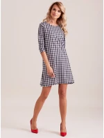 Šaty EN SK 4335.08 černá a bílá