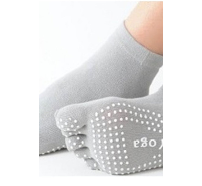 Prstové dámské ponožky na jógu - hladké