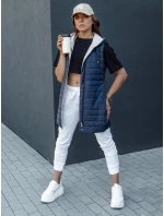 Dámská prošívaná vesta s kapucí MELANI navy blue FashionStreet TY4519