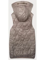 růžová dámská vesta se lemem na spodním  model 20893359 - S'WEST