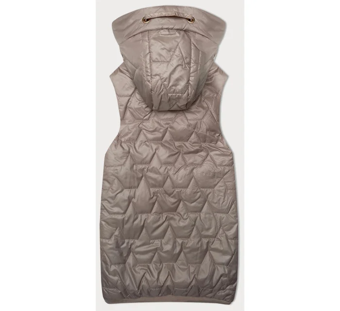 růžová dámská vesta se lemem na spodním  model 20893359 - S'WEST