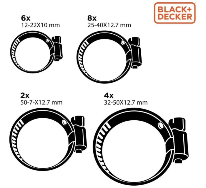 ŠNEKOVÉ SVORKY 20KS BLACK + DECKER