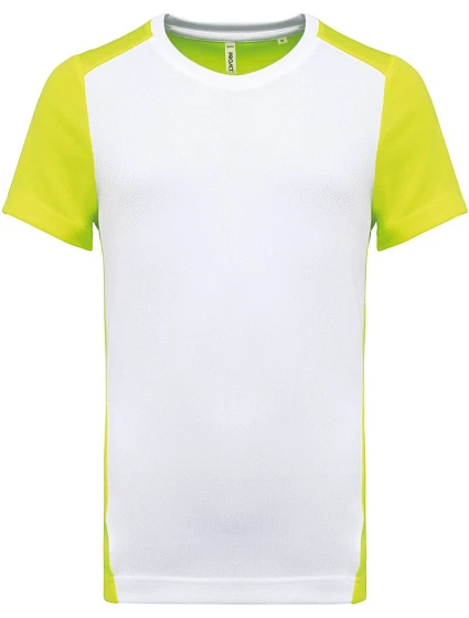 Kariban ProAct PA 4014 Pánské kontrastní sportovní tričko 20.4014 white/fluorescent yellow Kariban ProAct PA 4014 Pánské kontrastní sportovní tričko 20.4014 white/fluorescent yellow
