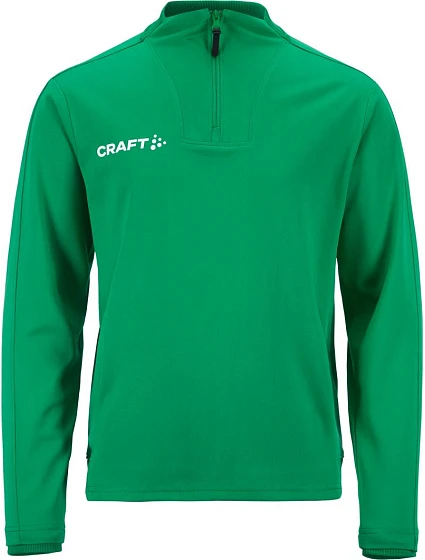 Craft Teamwear Evolve 2.0 Half Zip Jr Dětská tréninková bunda s 1/4 zipem 82.4764 team green Craft Teamwear Evolve 2.0 Half Zip Jr Dětská tréninková bunda s 1/4 zipem 82.4764 team green