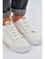 Dámské klasické zlaté tenisky model 21684893 - Boto Dámské klasické zlaté tenisky model 21684893 - Boto