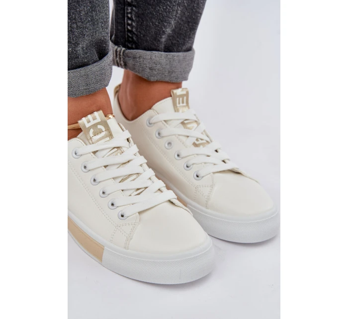 Dámské klasické zlaté tenisky model 21684893 - Boto Dámské klasické zlaté tenisky model 21684893 - Boto