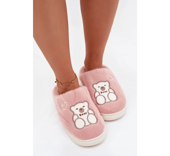 Kožešinové pantofle s růžové model 21772562 - Boto Kožešinové pantofle s růžové model 21772562 - Boto