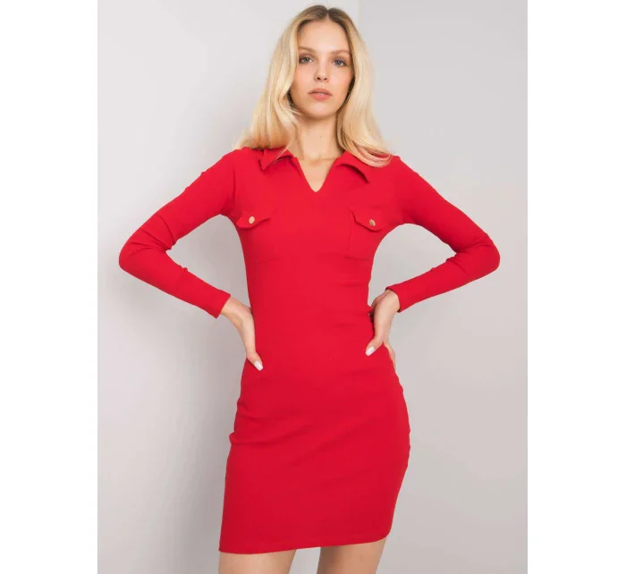 Šaty RV SK 7435.38 červená
