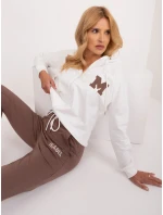 Dámská souprava RV KMPL 9178.27 Ecru s hnědou - FPrice Dámská souprava RV KMPL 9178.27 Ecru s hnědou - FPrice