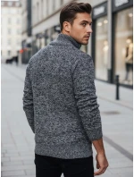 Pánský rozepínací šedý svetr FashionStreet WX2251z Pánský rozepínací šedý svetr FashionStreet WX2251z