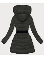 Péřová dámská zimní bunda v army barvě model 21245983 - LHD Péřová dámská zimní bunda v army barvě model 21245983 - LHD