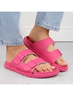 Big Star W INT2004E fuchsiové pěnové žabky s přezkami