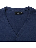 Pánský pletený cardigan s výstřihem do V 11. charcoal marl model 22476190 - Russell Athletic Pánský pletený cardigan s výstřihem do V 11. charcoal marl model 22476190 - Russell Athletic