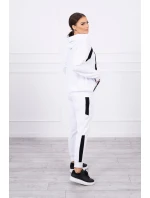 Pruhovaná sportovní souprava bílá
