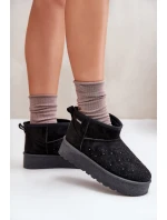 Sněhule se zdobením na platformě Big Star model 21676183 černé - Big Star Shoes