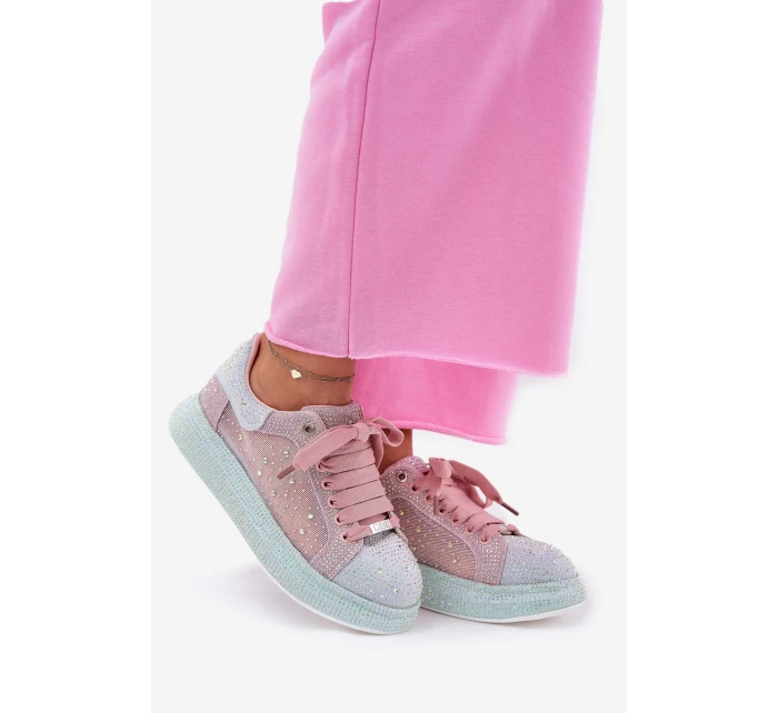 Zdobené sneakersy na platformě GOE RR2N4009 Multikolor