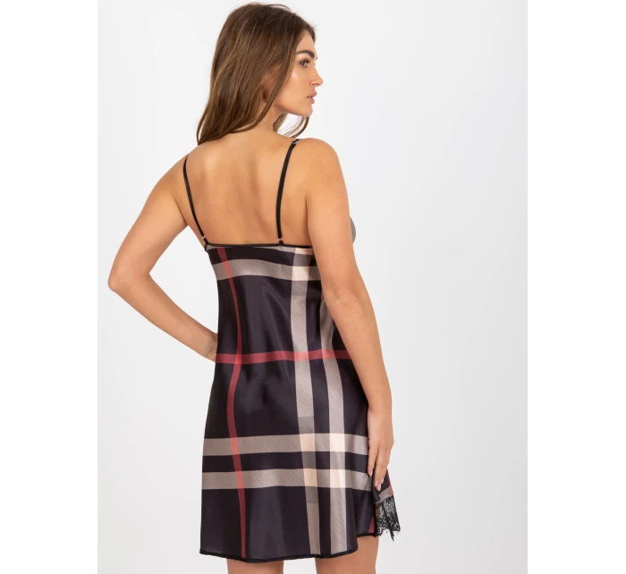 Koszula model 18516483 BR KN 1058 1 czarno beżowy - FPrice