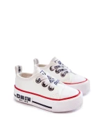 Dětské kožené tenisky BIG STAR KK374040 Bílé Dětské kožené tenisky BIG STAR KK374040 Bílé