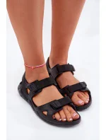 Dámské pěnové sandály na platformě Big Star – černé Dámské pěnové sandály na platformě Big Star – černé