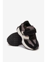 Dětské sportovní boty na suchý zip Miranda – černé Dětské sportovní boty na suchý zip Miranda – černé